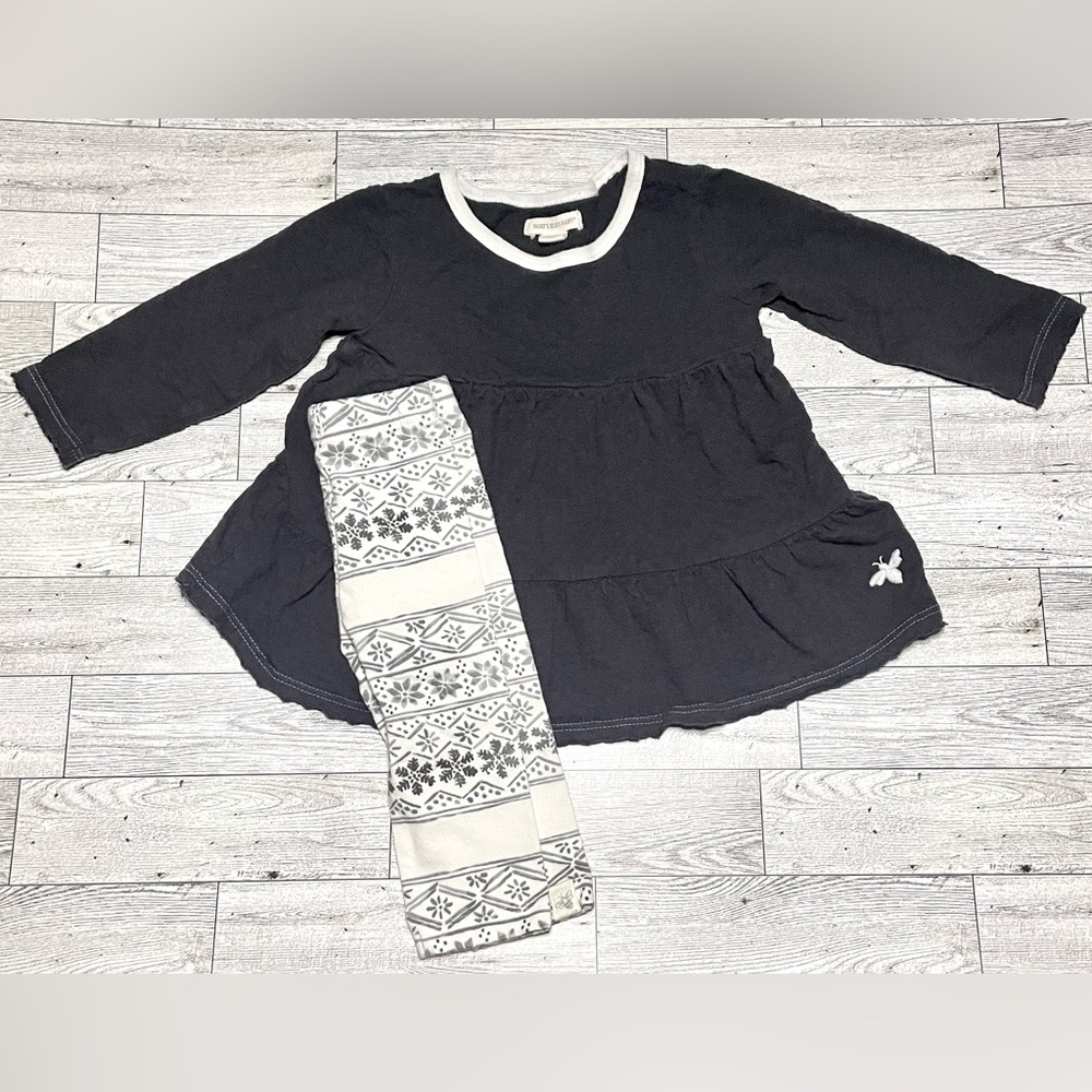 Burt's Bees Baby Girl’s Vintage Snowflake Set- 12M